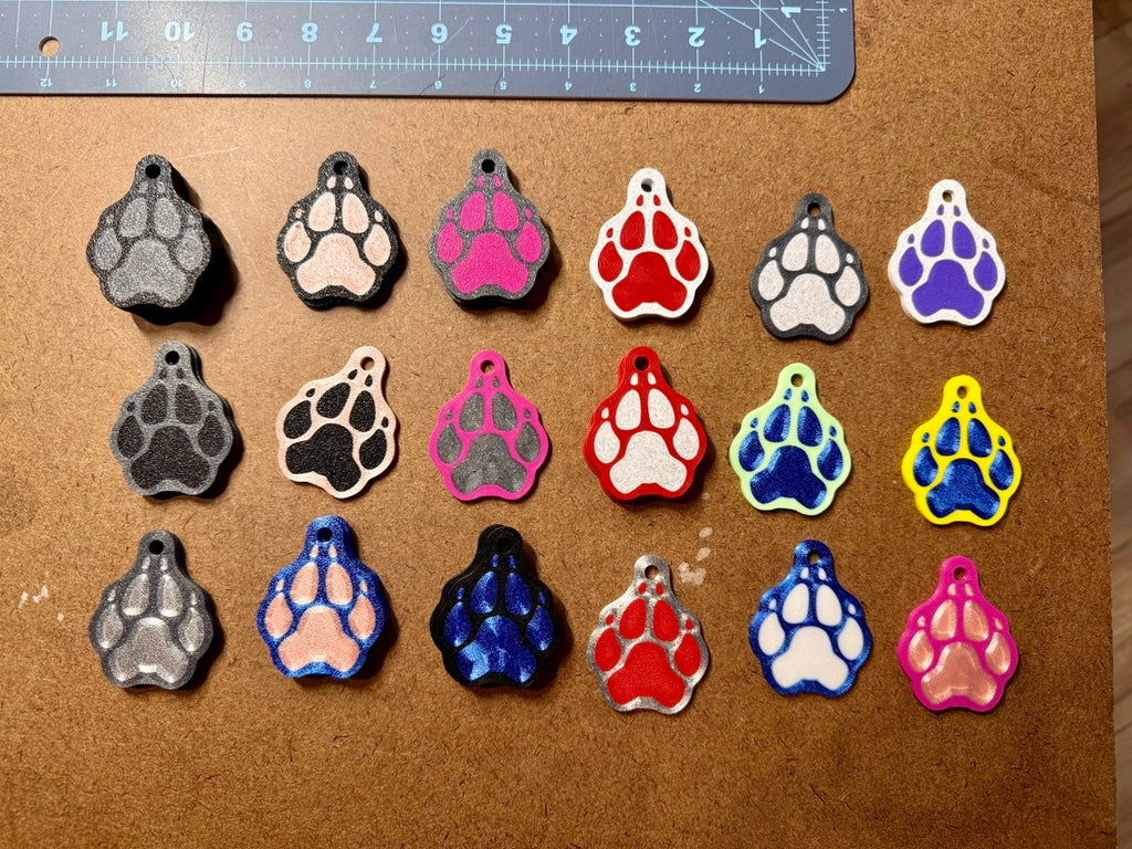 Pre-made Limited Stock Custom Paw Collar Tag with NFC