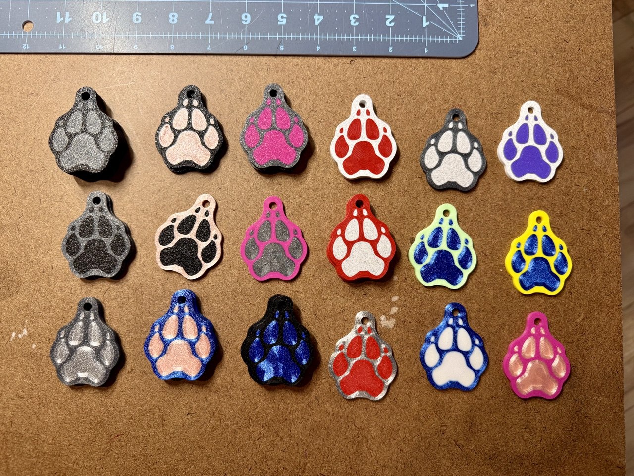 Pre-made Limited Stock Custom Paw Collar Tag with NFC