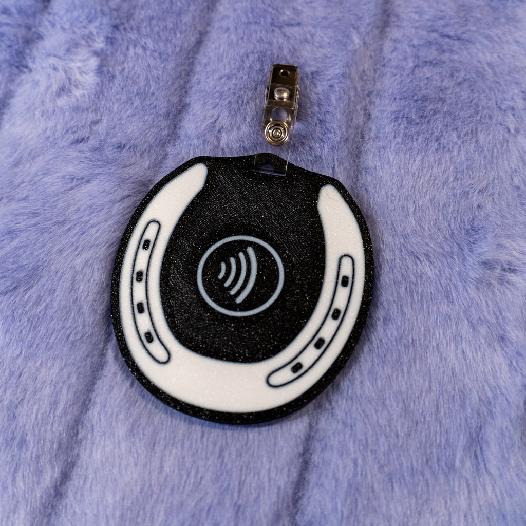 Custom Horseshoe Lanyard/Clip Tag with NFC