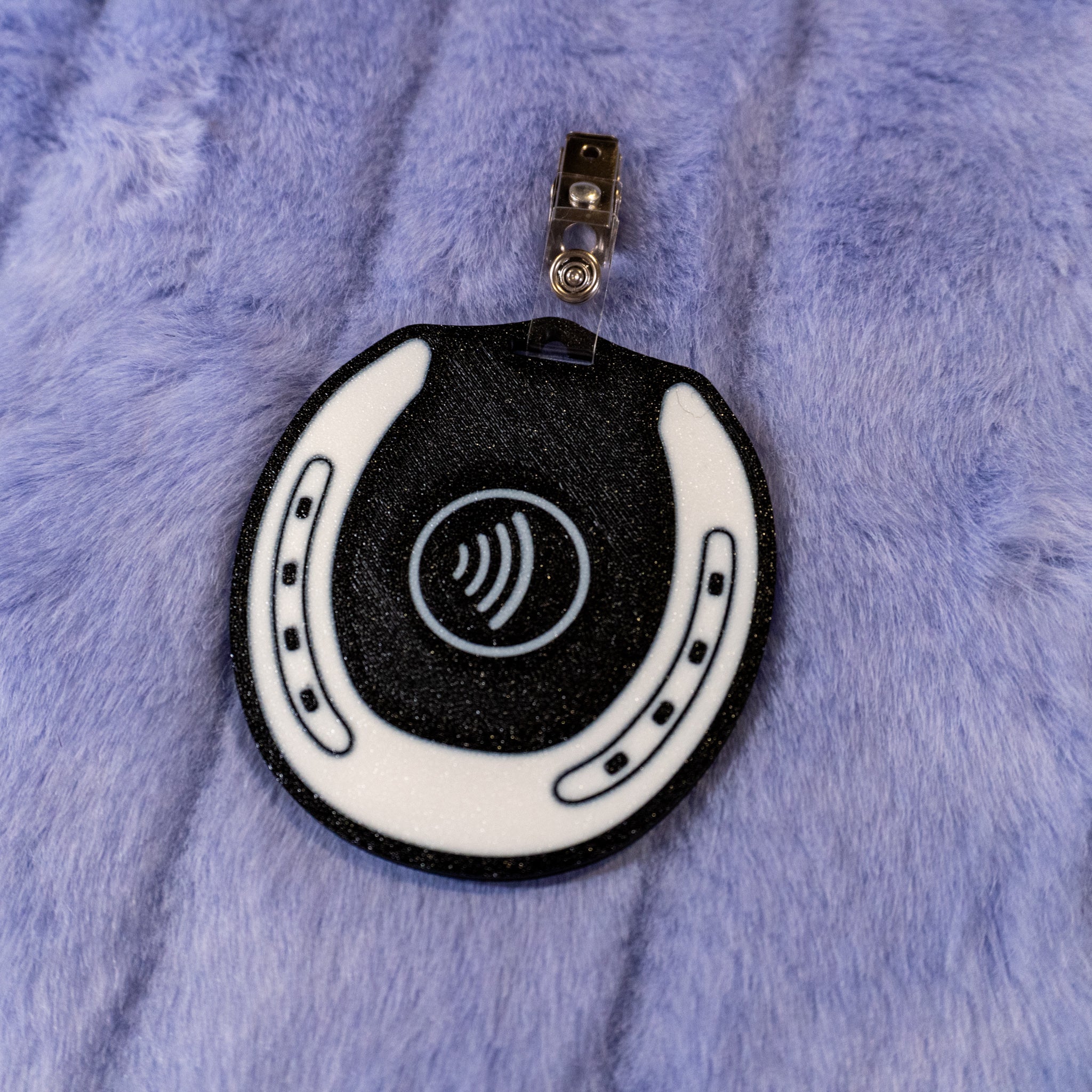 Custom Horseshoe Lanyard/Clip Tag with NFC