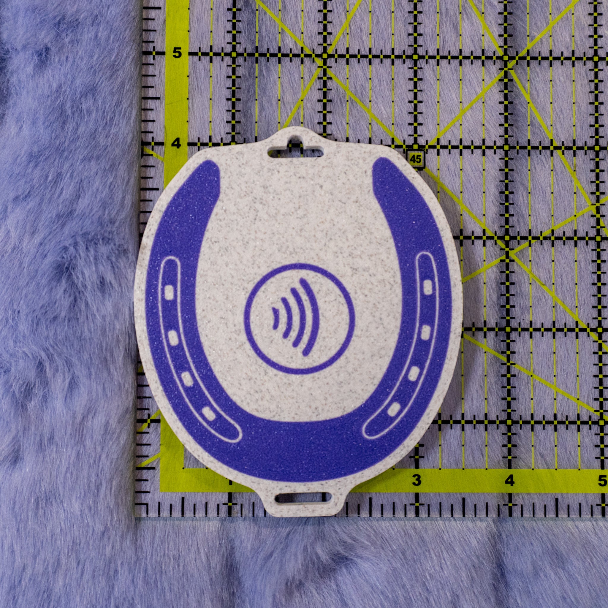 Custom Horseshoe Lanyard/Clip Tag with NFC