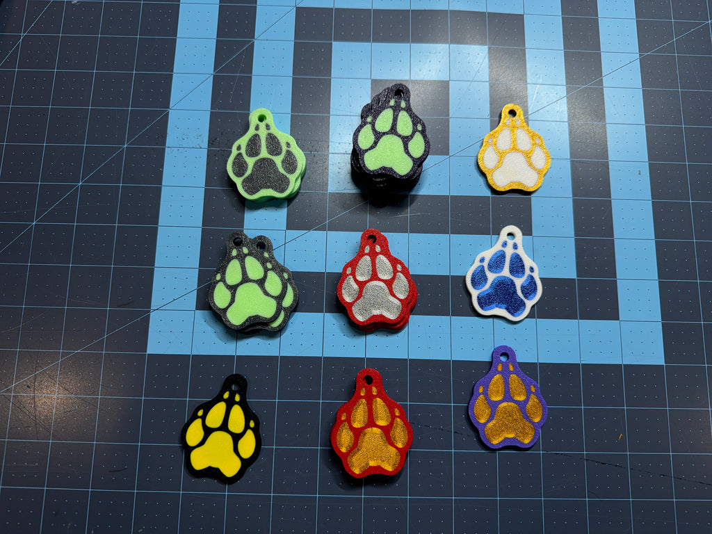 Pre-made Limited Stock Custom Paw Collar Tag with NFC