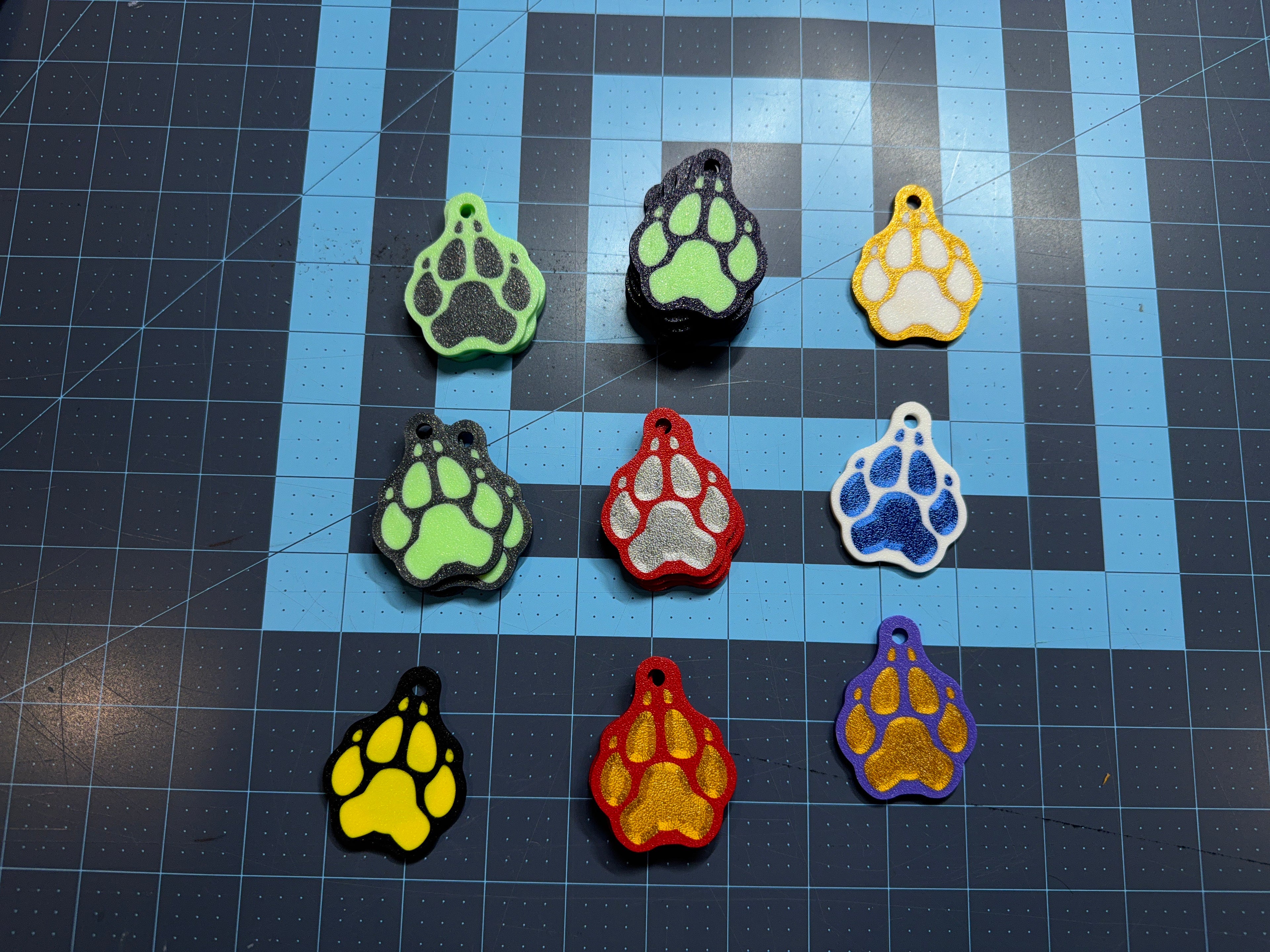 Pre-made Limited Stock Custom Paw Collar Tag with NFC