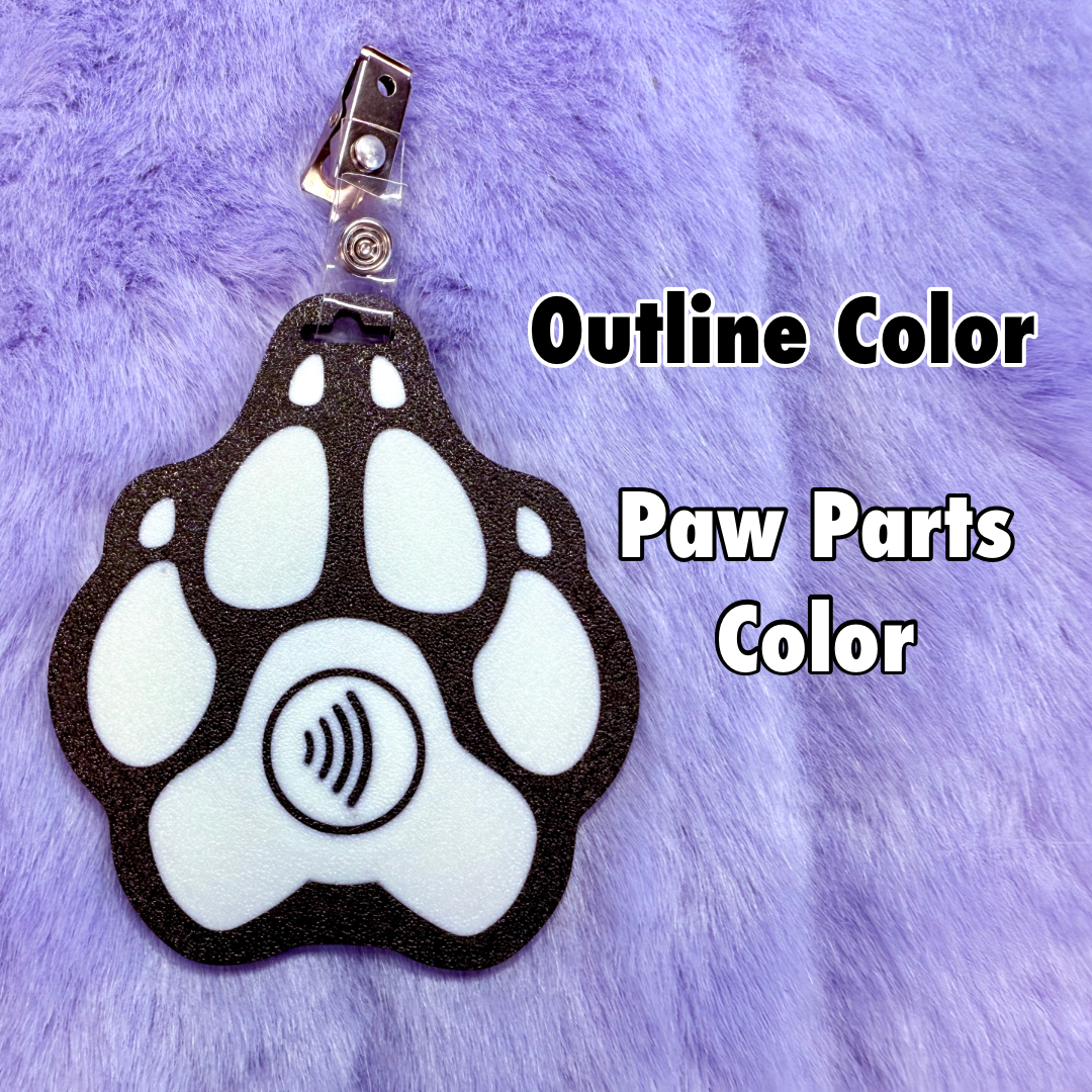Paw Lanyard/Clip Tag with NFC