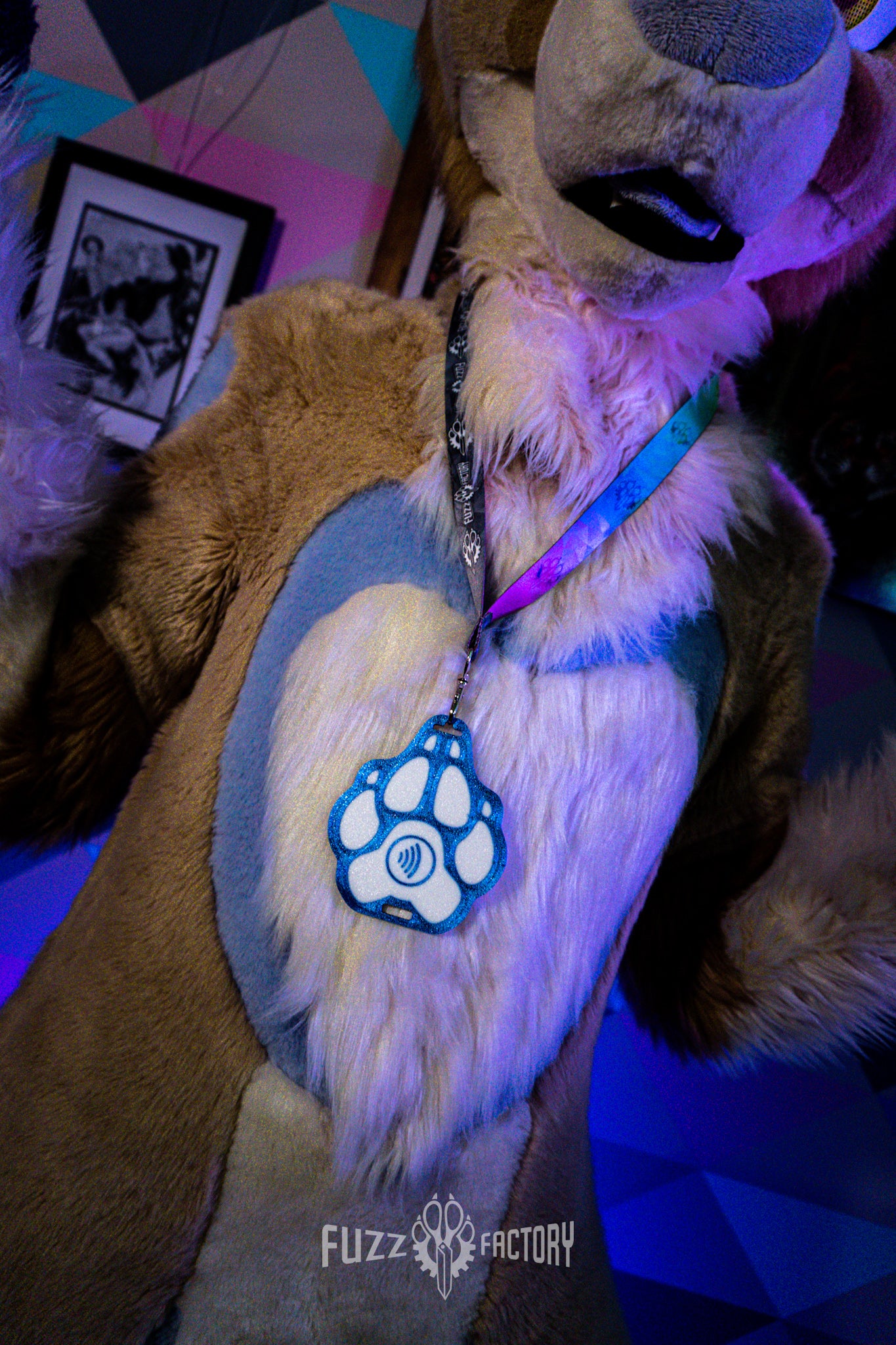 Paw Lanyard/Clip Tag with NFC