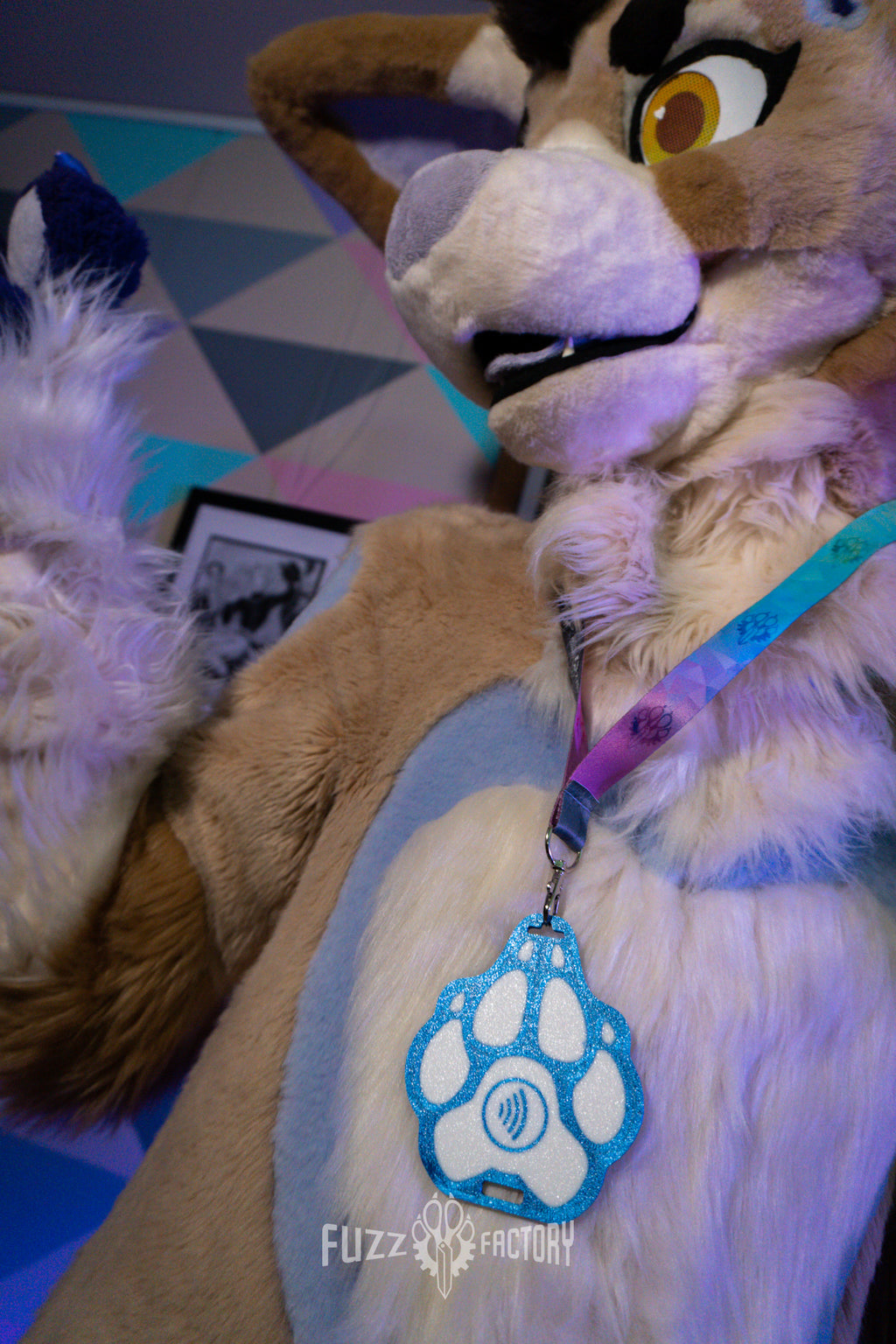 Paw Lanyard/Clip Tag with NFC