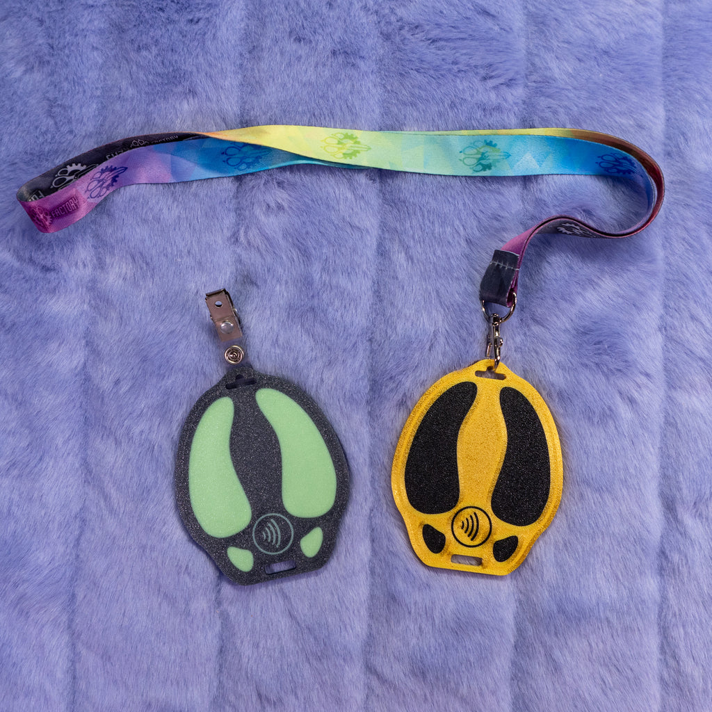 Custom Deer Print Lanyard/Clip Tag with NFC