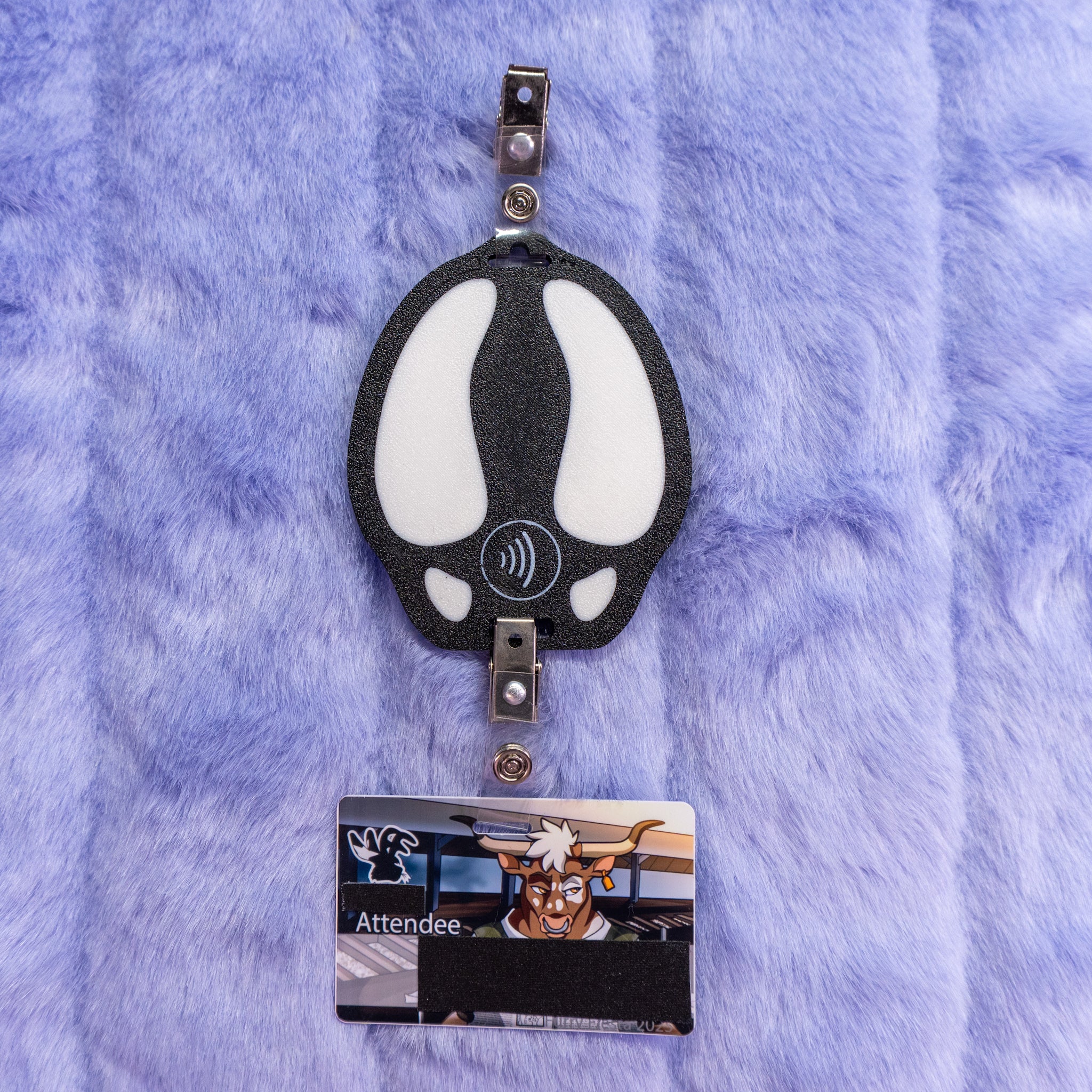 Custom Deer Print Lanyard/Clip Tag with NFC
